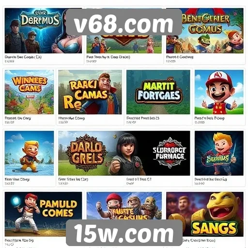 Análise dos jogos disponíveis no site v68.com